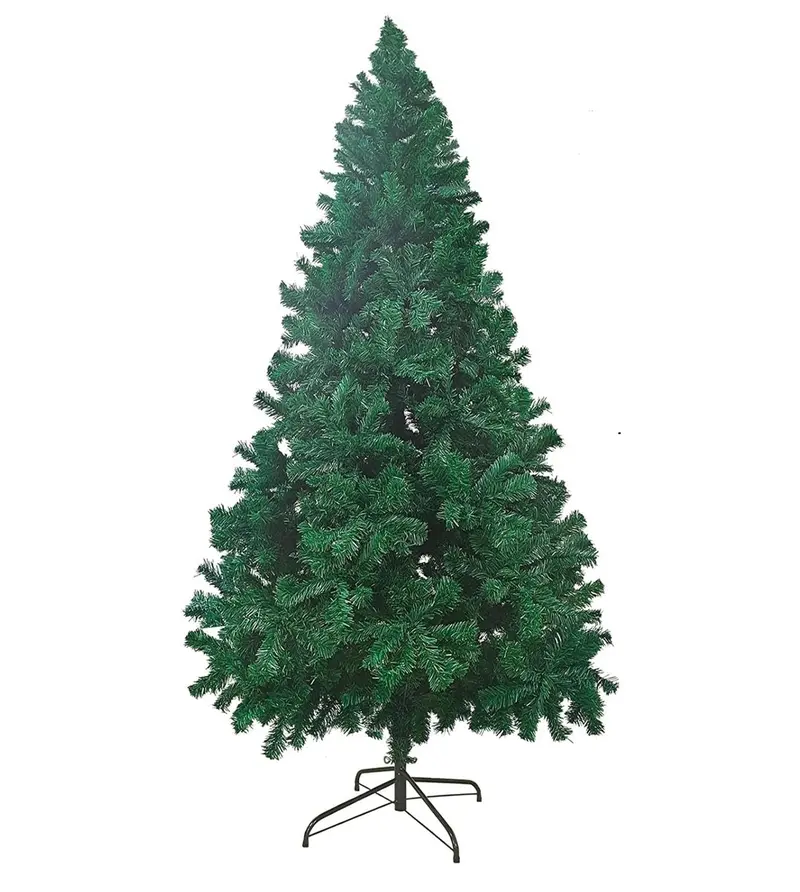 Premium 7-Foot Realistic Pine Green Artificial Christmas Tree – Includes Sturdy Metal Stand 1