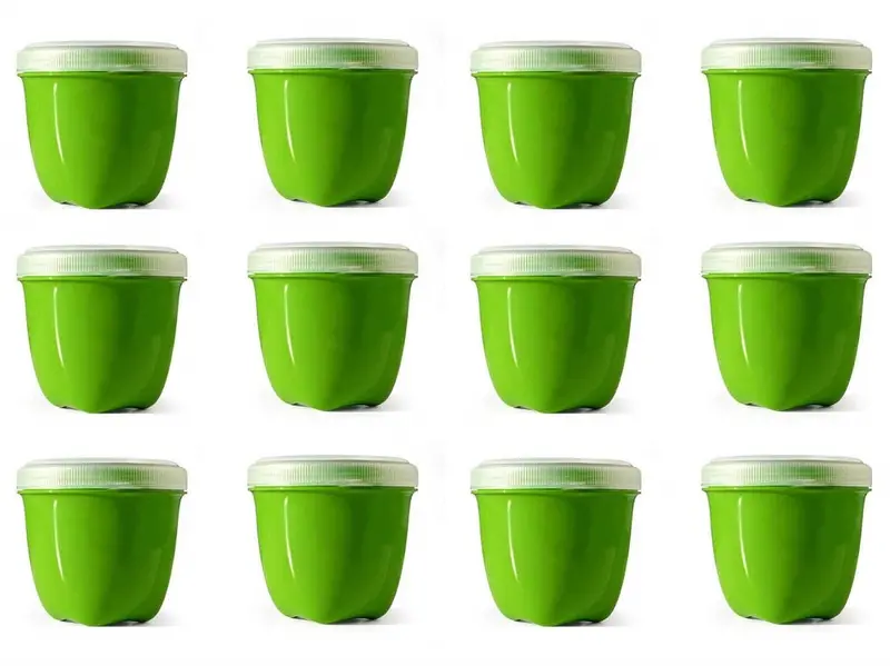Preserve Seal-Tight Mini Food Containers – 8 Oz Eco-Friendly Set Of 12 (Green) 1