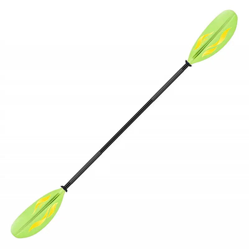 Propel Hightail Pro Kayak Paddle – 89" Fiberglass Shaft, Green/Yellow Design 1