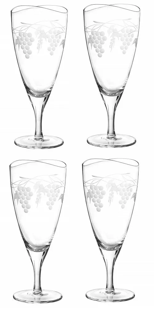 Qualia Glass Orchard Iced Tea Tumbler Set – Crystal-Clear 4-Piece Drinkware Collection 1