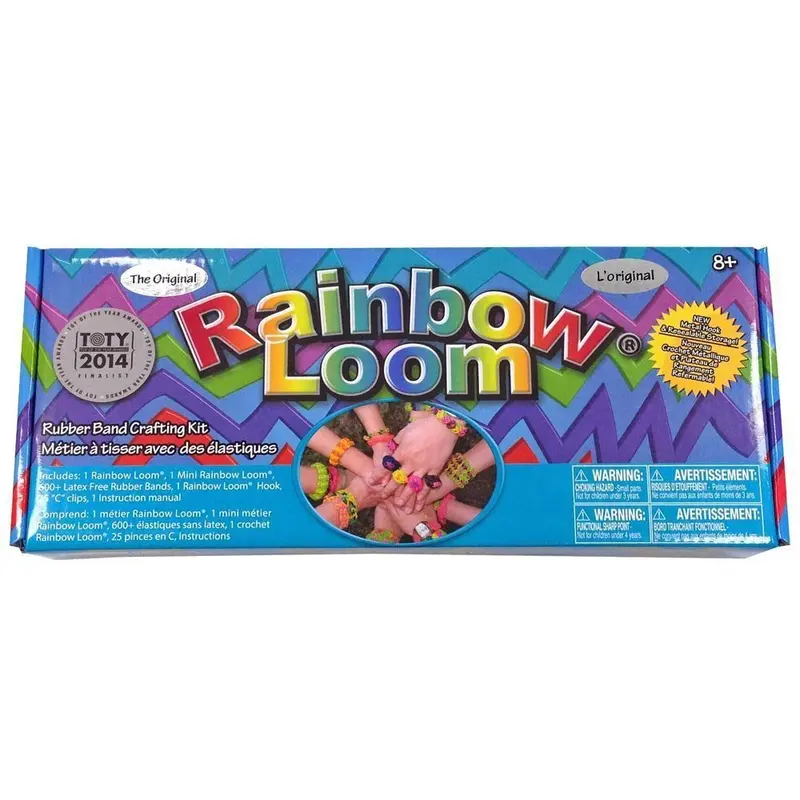 Rainbow Loom Original Rubber Band Set – Includes Metal Hook Tool 1