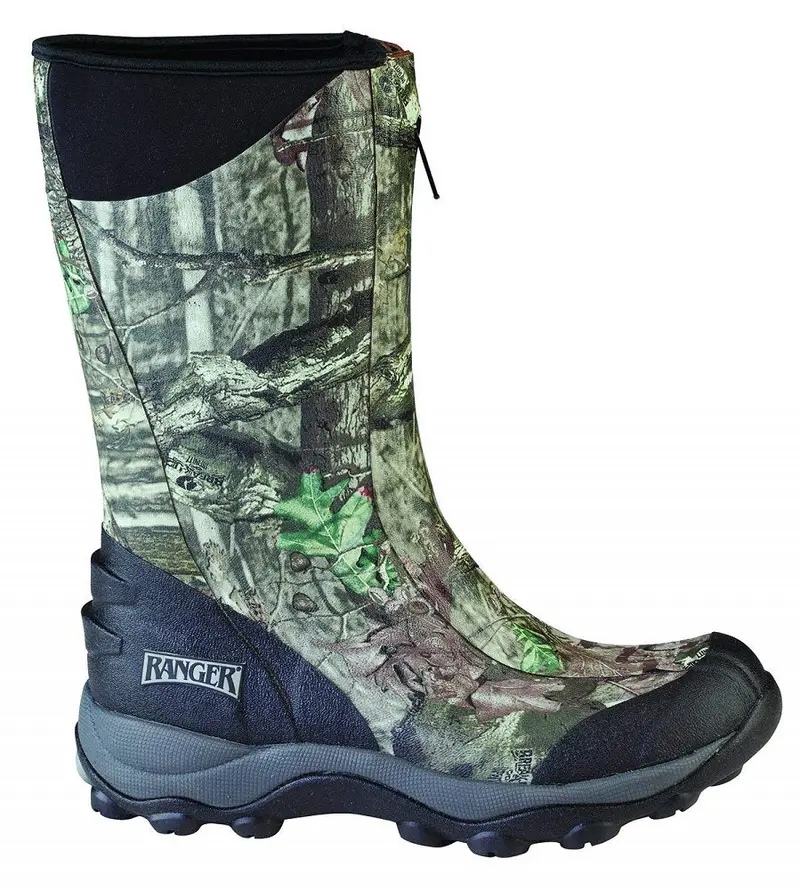 Ranger Pike Men'S Realtree Ap Rubber Ankle Boots With Front Zip – Size 11 1