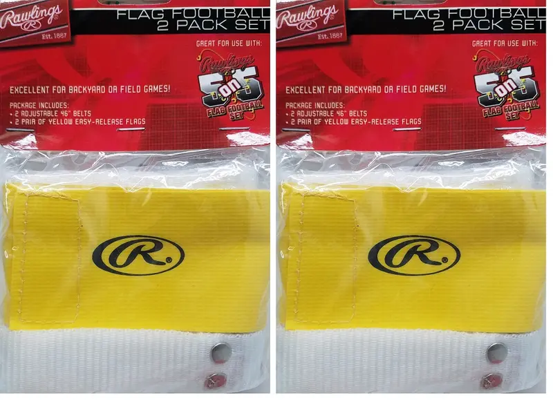 Rawlings Flag Football Set – 2-Pack In Yellow 1