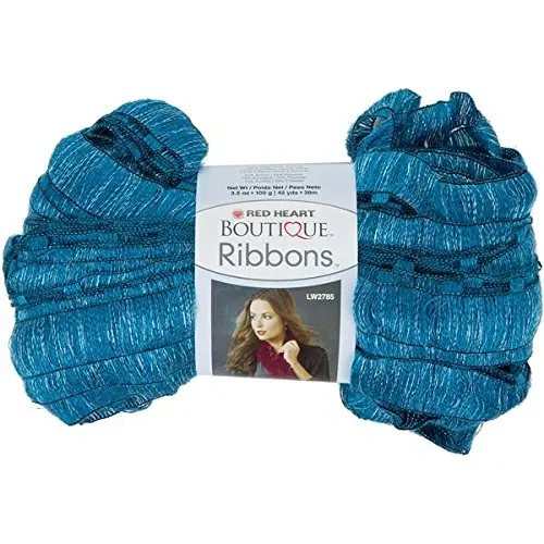Red Heart Boutique Ribbons Yarn By Coats – Malibu Colorway 1
