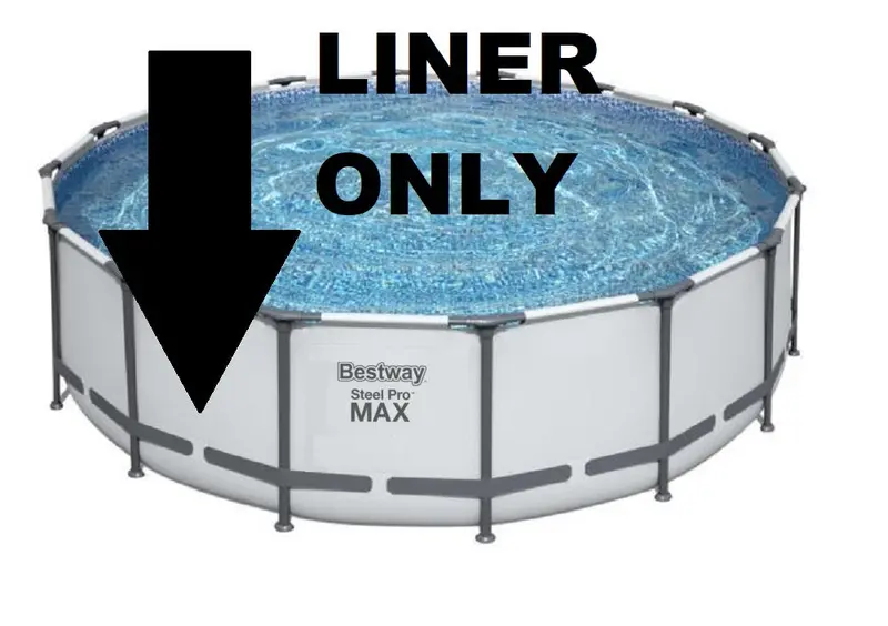 Replacement Liner For Bestway Steel Pro Max 15' X 48" Round Pool (White) 1