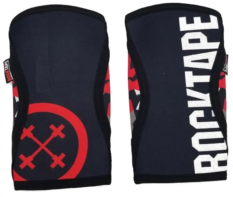 Rocktape 5Mm Assassins Knee Sleeves – Red Camo, X-Large (Pair) 1