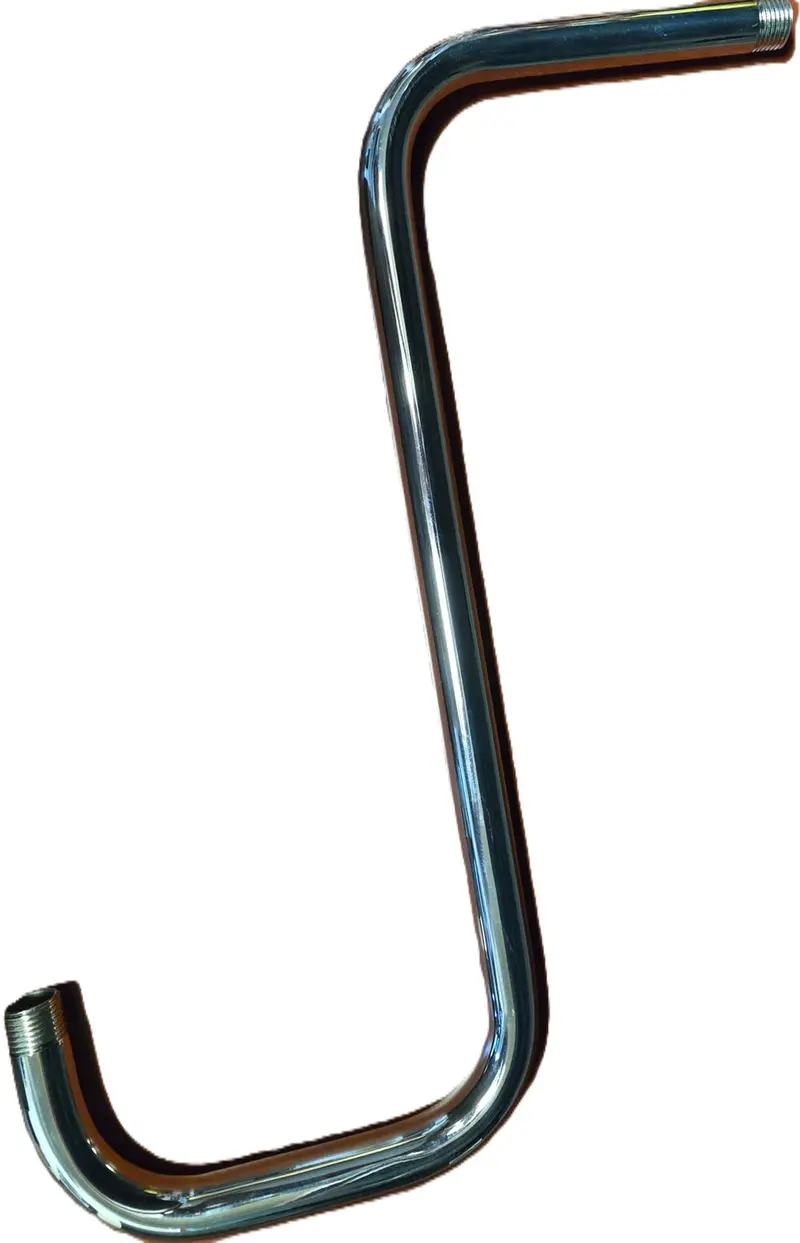 S-Curved Polished Nickel Shower Arm – Gnutti Sebastiano 4800-7 1