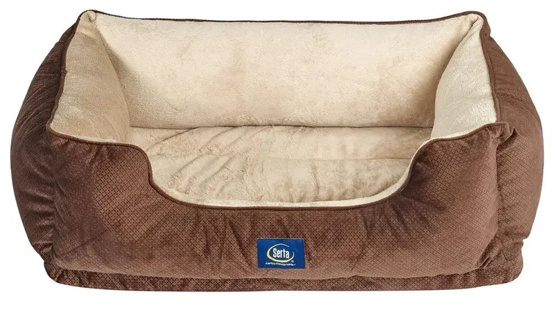 Serta Perfect Sleeper Orthopedic Cuddler Pet Bed – Brown, 34" X 24" 1
