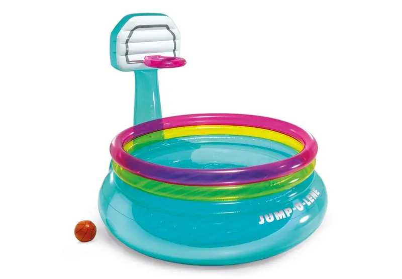 Shoot N Bounce Jump-O-Lene Inflatable Basketball Hoop And Bouncer Combo (77" X 72" X 60") 1