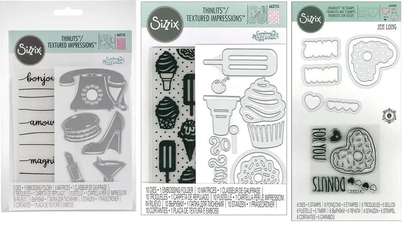 Sizzix Sweet Treats Die Bundle – Thinlits + Framelits + Textured Impressions 1