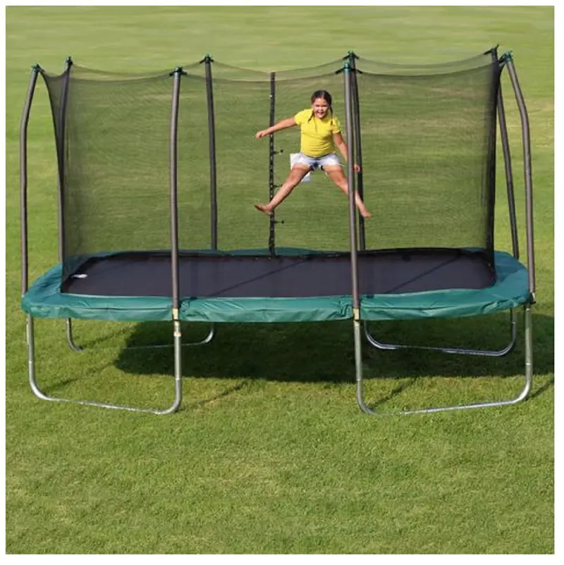 Skywalker 8×14-Foot Rectangular Trampoline Replacement Pad – Green Spring Cover 1