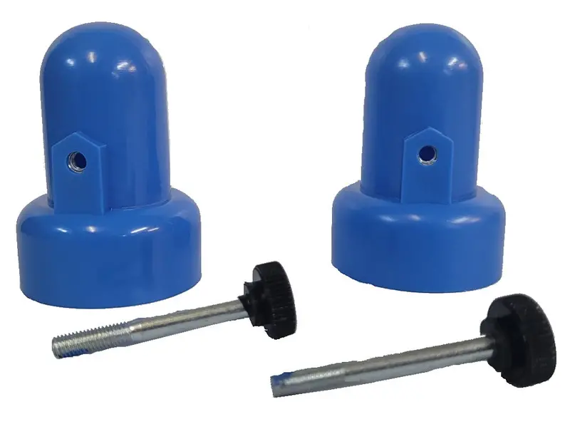 Skywalker Trampoline Bright Blue Pole Cap Replacement Set (2-Pack) 1