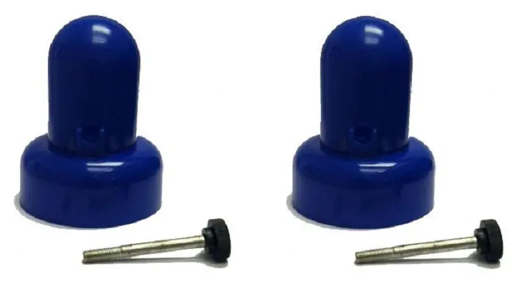 Skywalker Trampoline Pole Caps – Blue 2-Pack Replacement Covers For Enclosure Posts 1