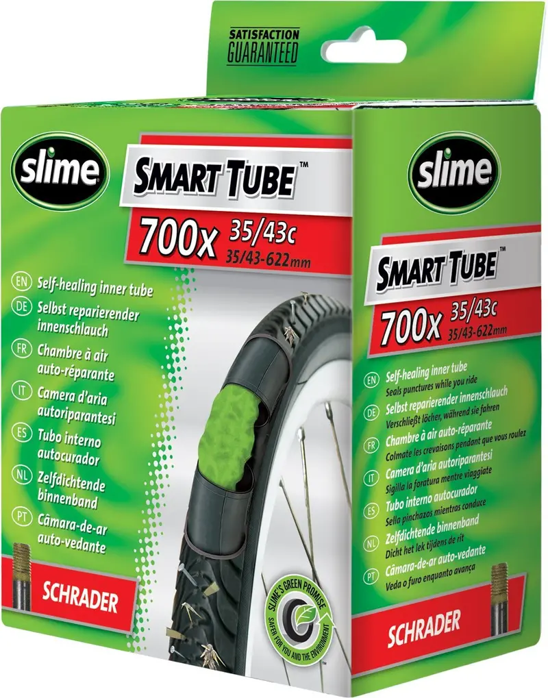 Slime Smart Tube Bicycle Inner Tube – 700X35–43C, Auto Valve 1