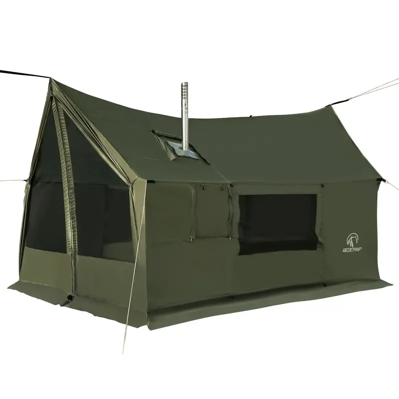 Spacious Hot Tent With Integrated Stove Jack For Cold-Weather Hammock Camping 1