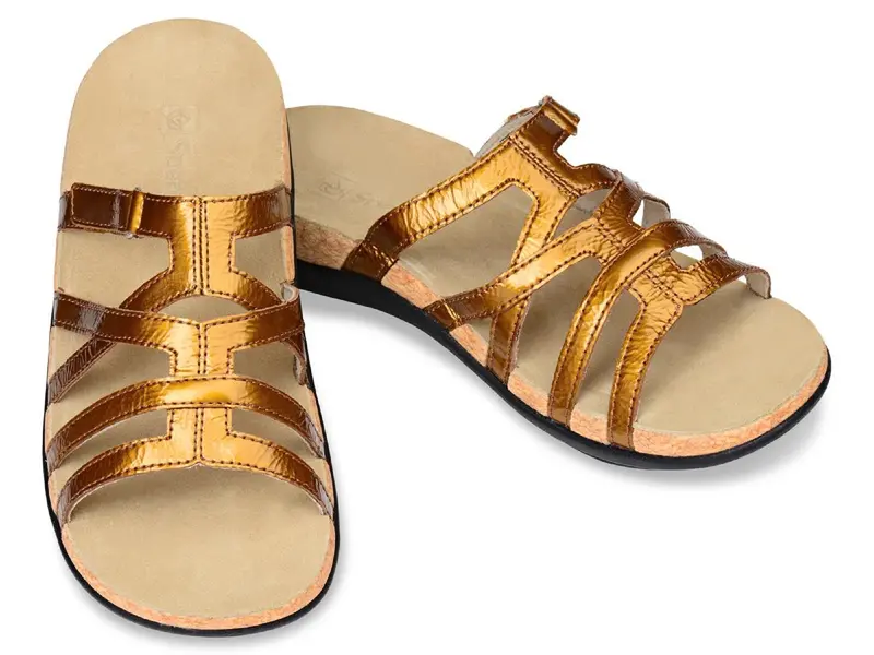 Spenco Roman Women'S Gold Sandal – Size 7 1
