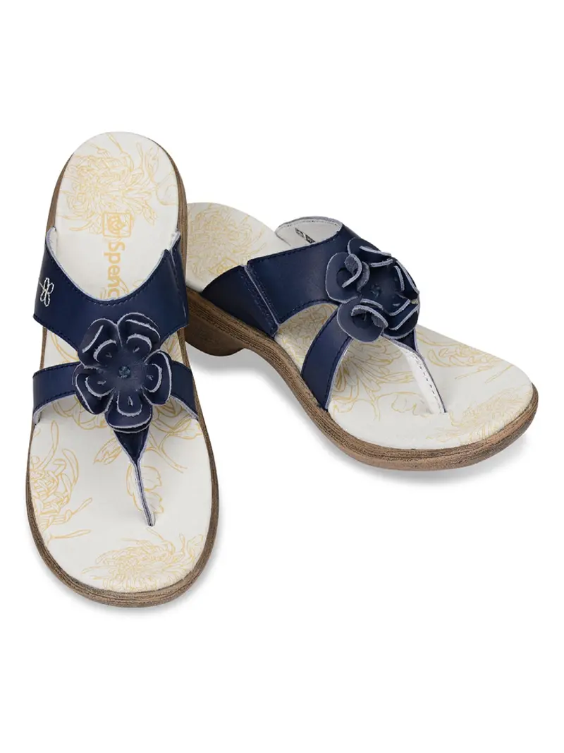 Spenco Rose Women’S Supportive Casual Sandals – Navy, Size 6 1