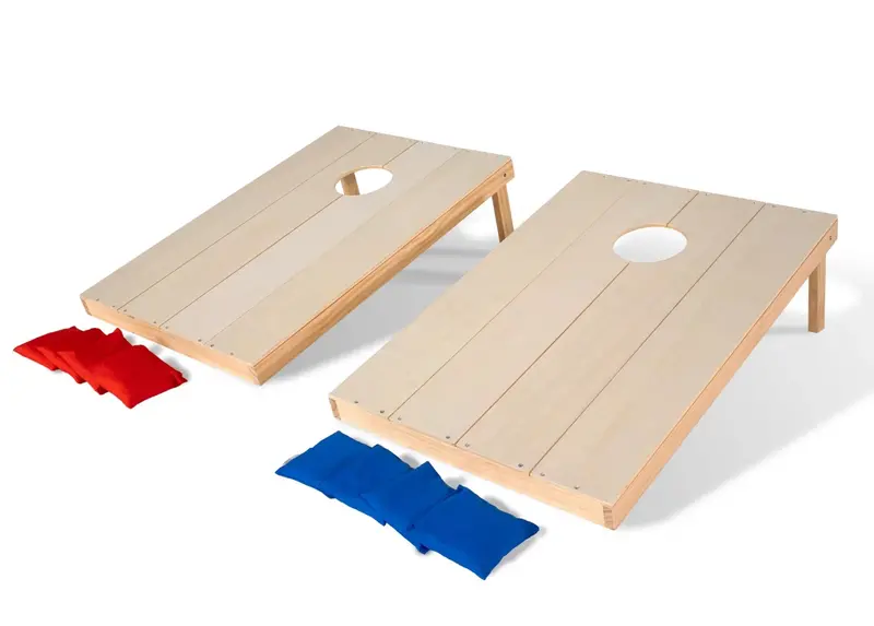 Sportspower Diy Cornhole Set – 2 Ft X 3 Ft Tournament Boards In Natural Wood Finish 1