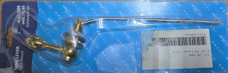 St. Thomas Icera Polished Brass Front-Mount Toilet Tank Lever (Model 65.504) 1