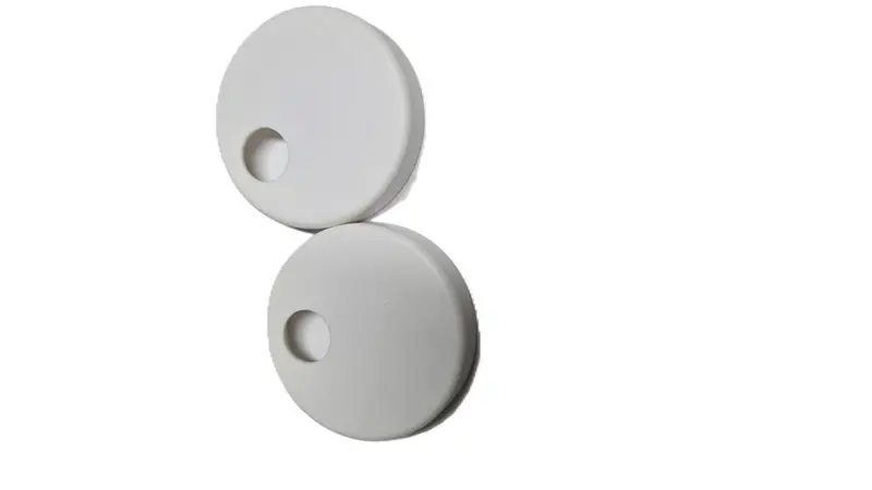 St Thomas Icera Polished Nickel Plastic Toilet Seat Caps (White – Model 241.01) 1