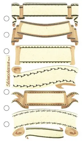 Sticko Classic Journaling Banner Stickers – Decorative Planner & Notebook Accents 1