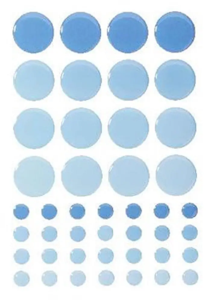 Sticko Tiles Blue Circle Mosaic Play Stickers For Creative Floor Design 1