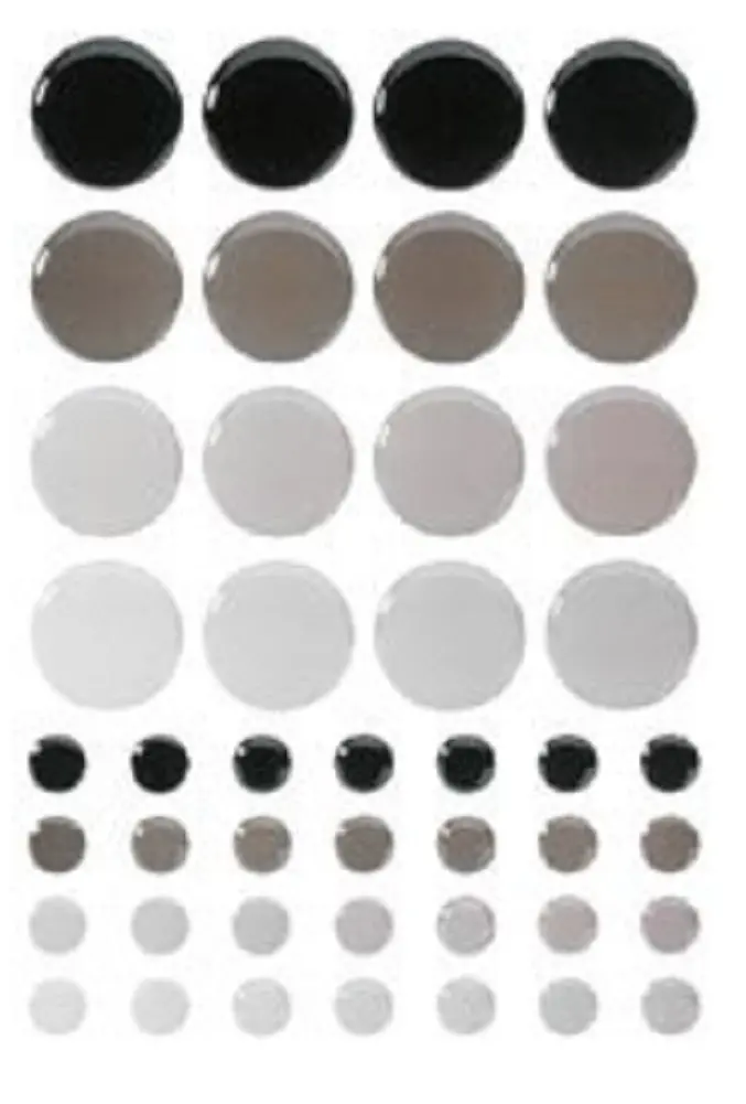 Sticko Tiles Play Stickers – Black And Gray Circular Scrapbooking Decor 1