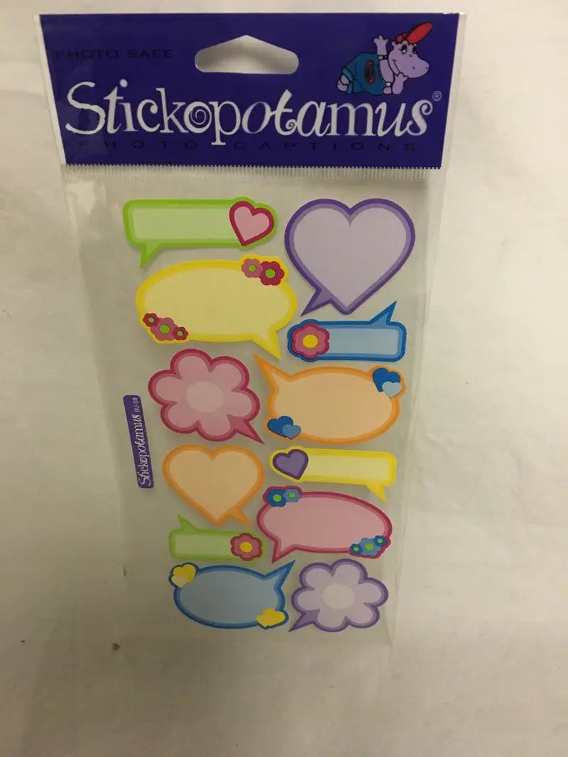 Stickopotamus Pastel Caption Sticker Pack 1