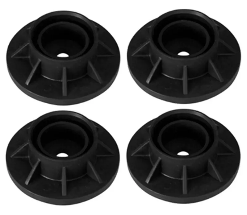 Summer Waves Replacement Leg Caps – Round Black Caps For Metal Frame Swimming Pools (4-Pack) 1