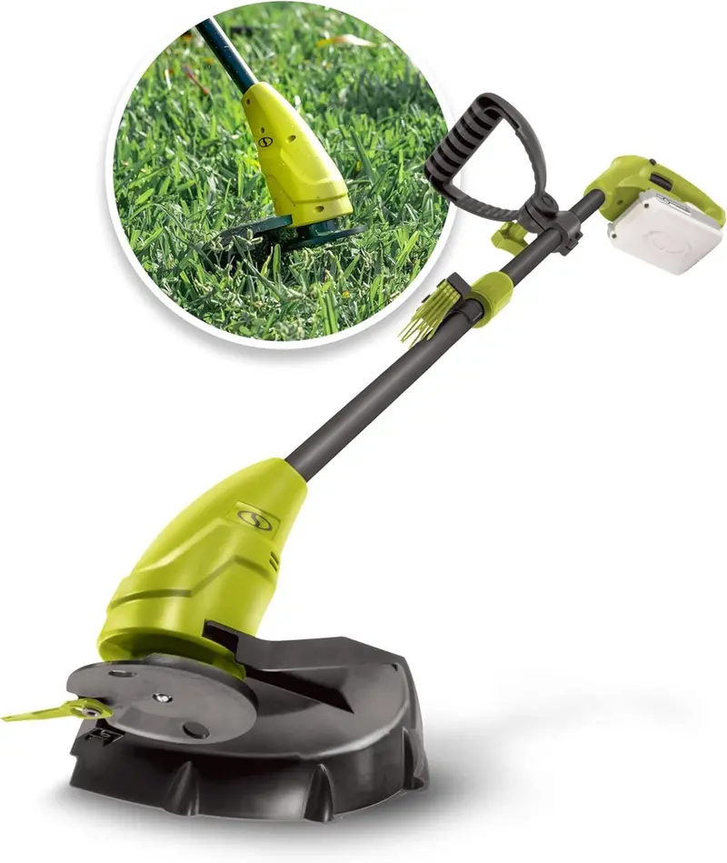 Sun Joe 10-Inch 24V Cordless Grass Trimmer – Lightweight Stringless Design 1