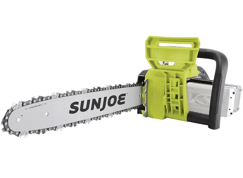 Sun Joe 48V Max Cordless Chain Saw Kit – 16-Inch Bar, Dual 24V Battery System 1