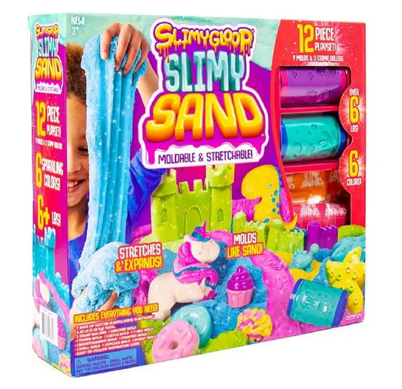 Surprise Slimy Gloop Sand Playset – 12-Piece Sensory Activity Kit For Ages 3+ 1