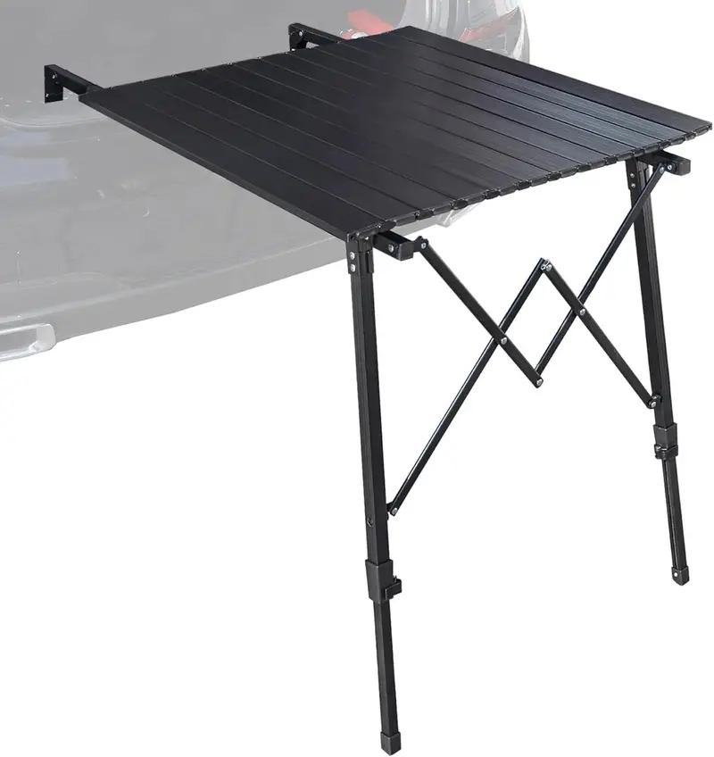 Tailgate & Trunk-Mount Aluminum Table – Height Adjustable Design 1