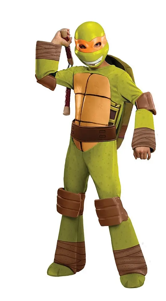 Teenage Mutant Ninja Turtles Michelangelo Costume – Deluxe Child Size Large (10–12) 1