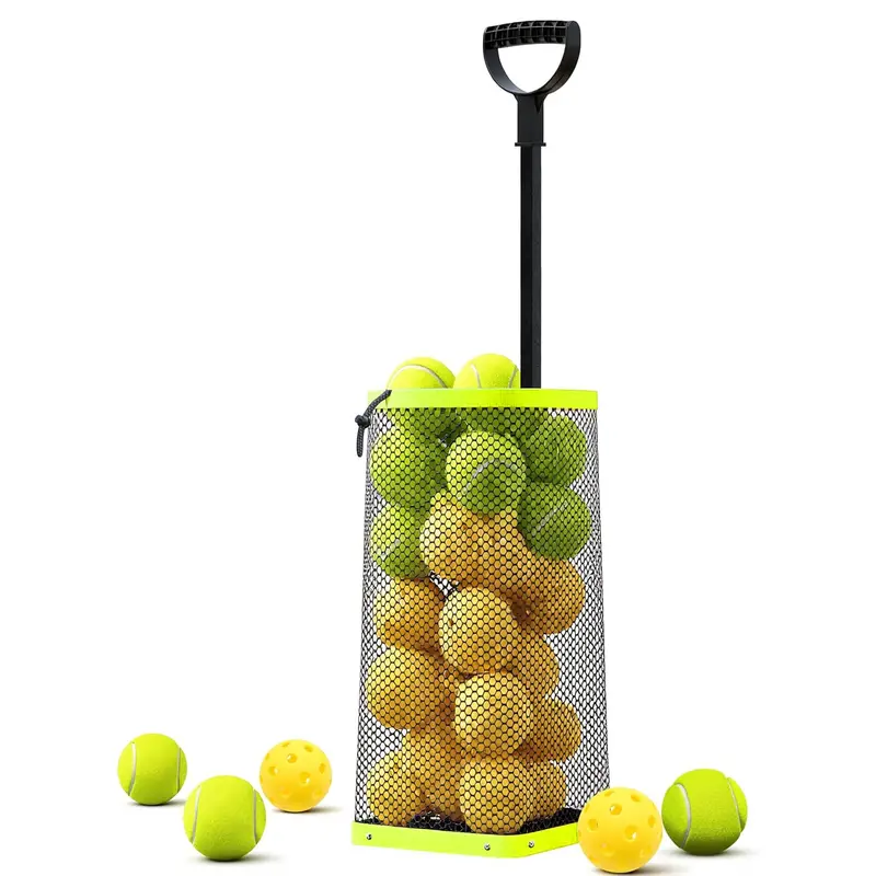 Tennis And Pickleball Ball Hopper – Green And Black Sport Accessory 1