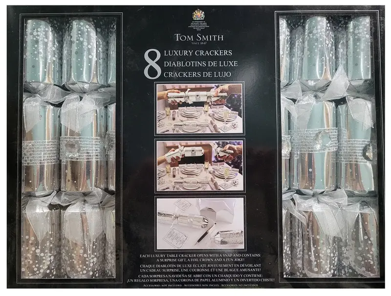 Tom Smith 8-Piece Holiday Mystery Gift Collection – Metallic Silver Theme 1