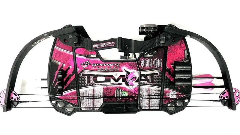 Tomcat Compound Bow By Barnett – Pink Youth Hunting Bow 1