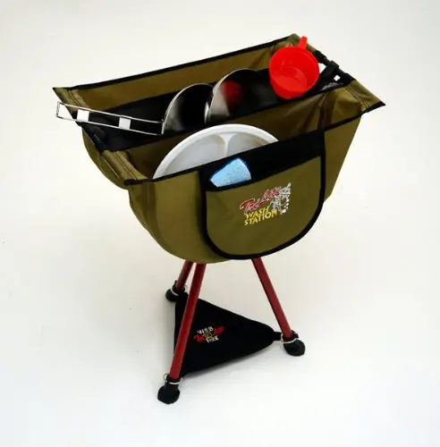 Tri-Travel 22.5-Inch Portable Camping Dishwashing Station For Outdoor Use 1