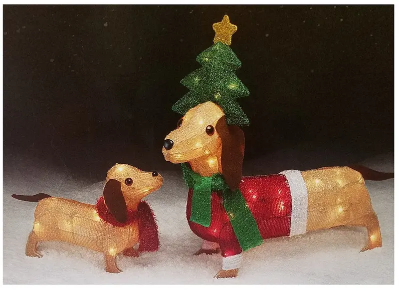 Trim-A-Home Mama & Baby Dachshund Decorative Pillow – 26" X 17" Plush Pair 1
