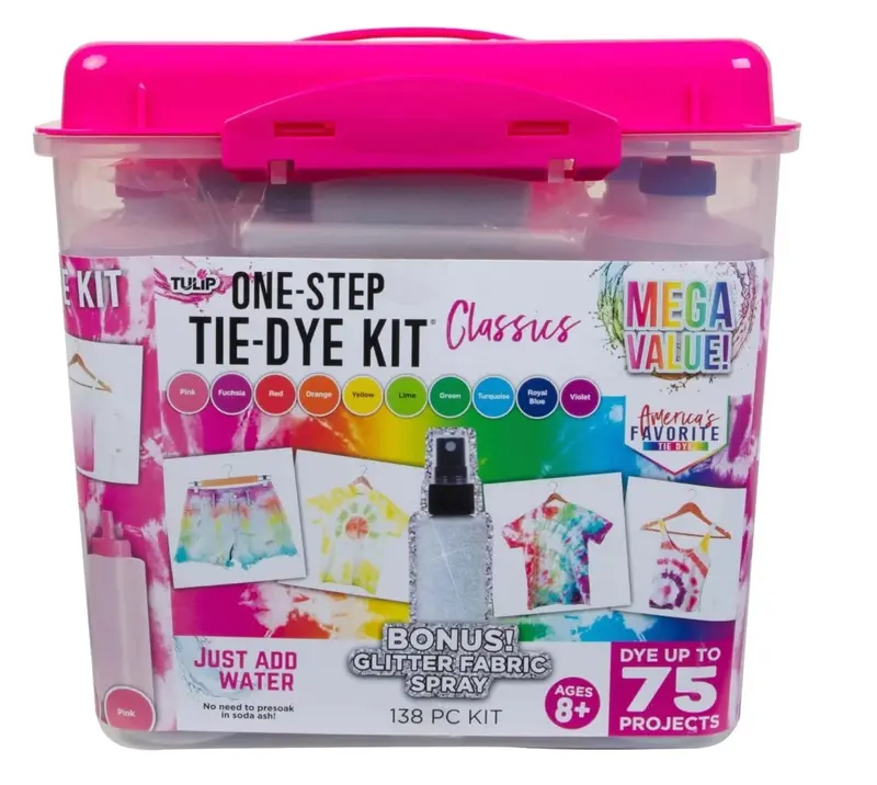 Tulip One-Step Tie-Dye Kit – 23 Bottles Of Dye + 145-Piece Crafting Supplies 1