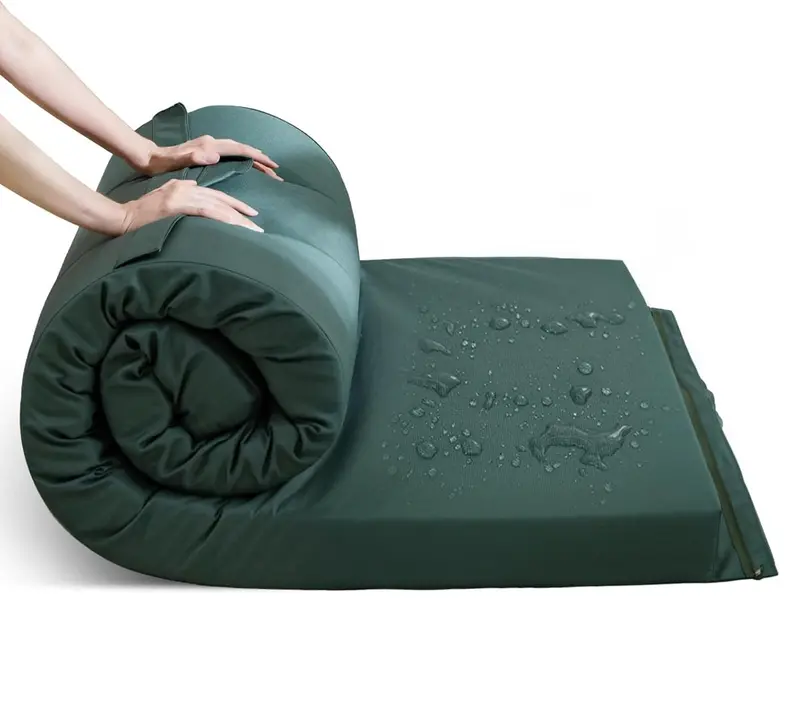 Twin-Sized Portable Camping Sleep Pad – 75" L X 35.4" W, Green Mattress 1