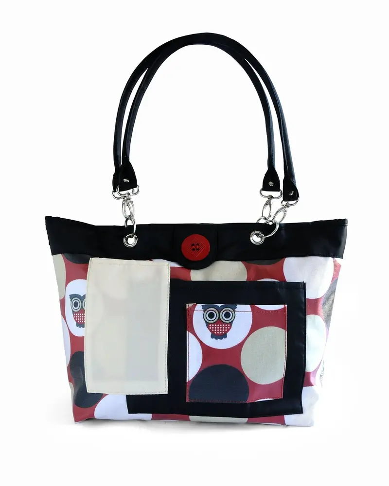 Two Red Hens Rooster Owl-Dot Diaper Bag 1