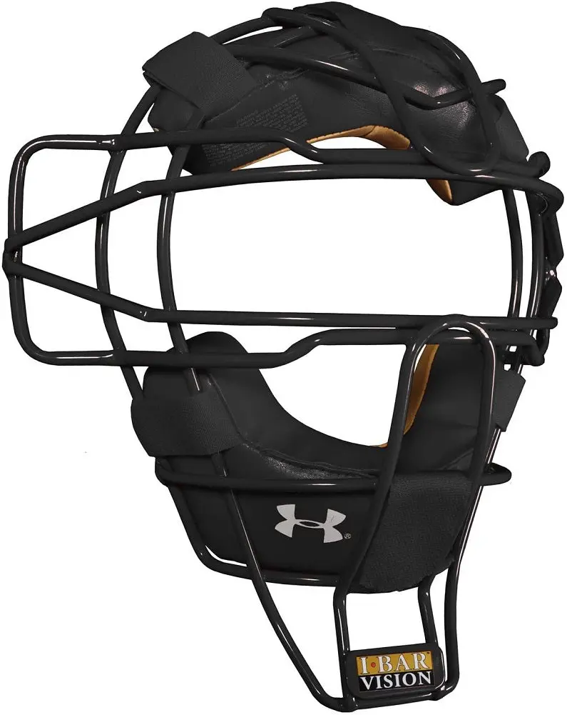 Under Armour Adult Pro Old-Style Catcher Mask – Black Finish 1