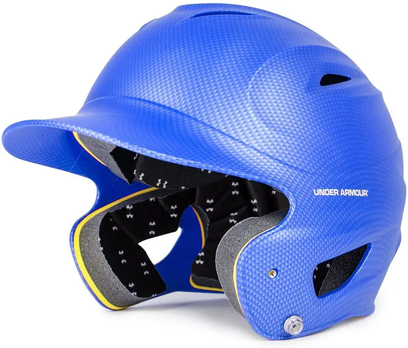 Under Armour Classic Carbon Tech Batting Helmet – Royal Blue, Adult Size 1