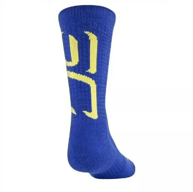 Under Armour Youth Performance Crew Socks – Blue/White Assortment (3-Pack, Sizes 13.5K–4Y) 1
