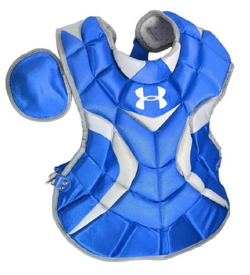 Under Armour Youth Pro Chest Protector – 15.5-Inch Royal Blue Catcher’S Equipment (Ages 12–16) 1