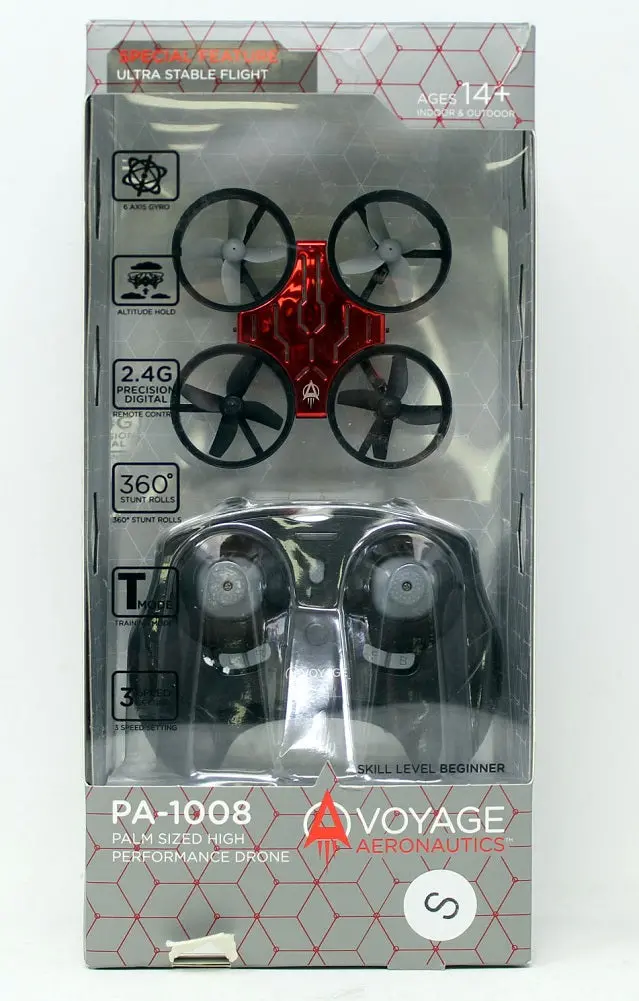 Voyage Aeronautics Pa-1008 Compact Drone – Red High-Mobility Variant 1