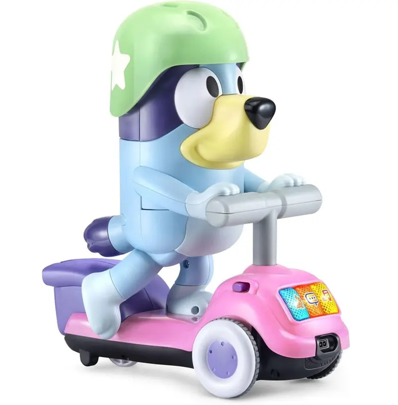 Vtech Bluey Scooter Time Ride-On For Kids 1