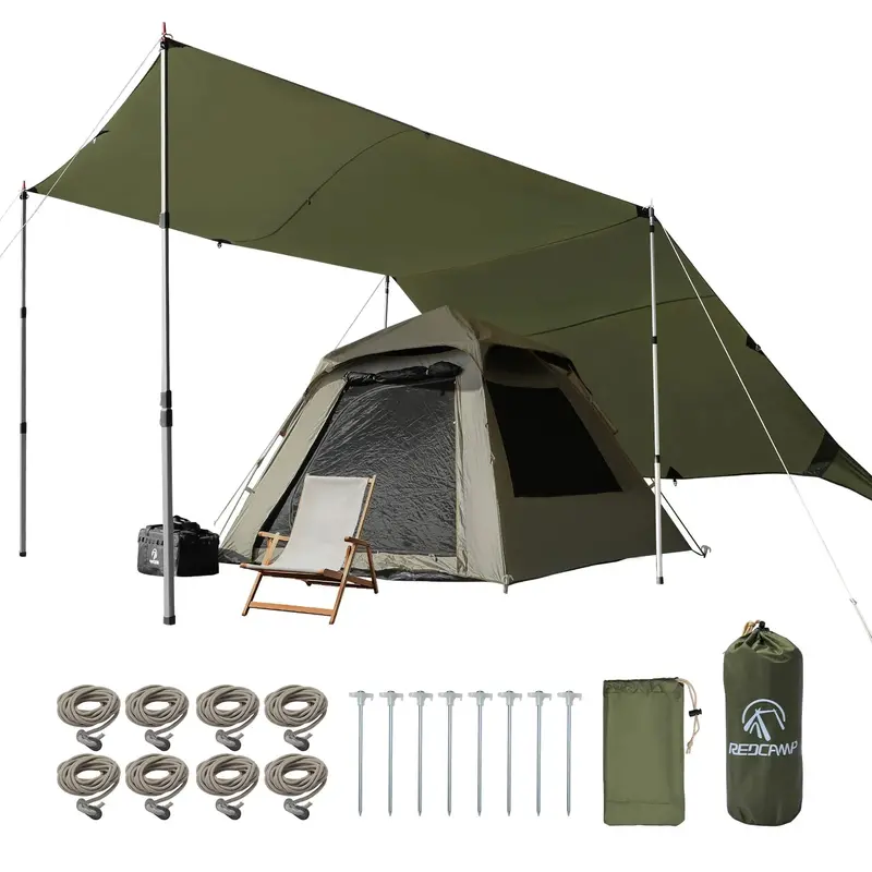 Waterproof 10X17 Ft Camping Tarp For Shelter, Ground Cover & Rain Protection 1