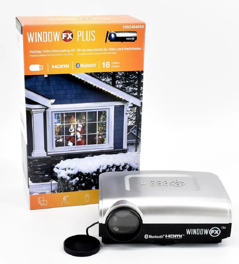 Window Fx Plus Holiday Video Projector Kit – 16 Animated Light Displays 1